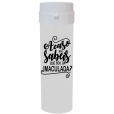 Coqueteleira Acaso não sabeis Jateado Fosco Branco 480ml