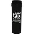 Coqueteleira Acaso não sabeis Jateado fosco preto 480ml