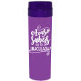 Coqueteleira Acaso não sabeis Jateado Fosco Roxo Fluor 480ml