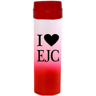 Coqueteleira I Love EJC Jateado Vermelho Fluor 480ml