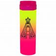 Coqueteleira Nossa Senhora Jateado Bicolor Amarelo x Rosa 480ml