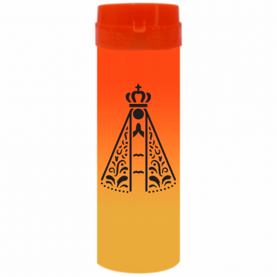 Coqueteleira Nossa Senhora Jateado Bicolor Laranja x Amarelo 480ml