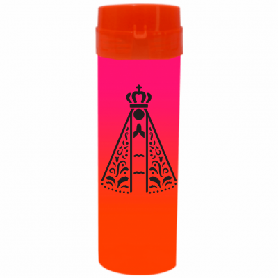 Coqueteleira Nossa Senhora Jateado Bicolor Rosa x Laranja 480ml