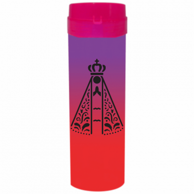 Coqueteleira Nossa Senhora Jateado Bicolor Roxo x Vermelho 480ml