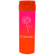 Coqueteleira O Importante e a Rosa Bicolor Rosa Fluor x Laranja Fluor 480ml