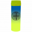 Coqueteleira São Bento Jateado Bicolor Azul x Amarelo 480ml