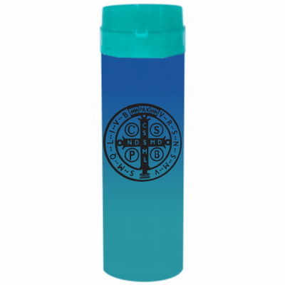 Coqueteleira São Bento Jateado Bicolor Azul Royal x Azul Tiffany  480ml