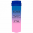 Coqueteleira São Bento Jateado Bicolor Azul x Rosa Bebê 480ml