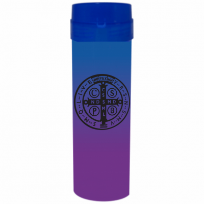 Coqueteleira São Bento Jateado Bicolor Azul x Roxo 480ml