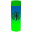 Coqueteleira São Bento Jateado Bicolor Azul x Verde 480ml