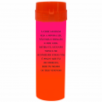 Coqueteleira São Bento Jateado Bicolor Rosa x Laranja 480ml