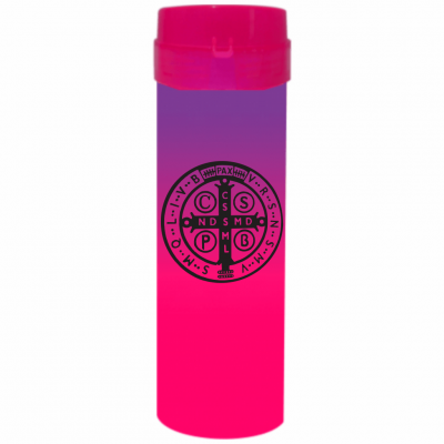 Coqueteleira São Bento Jateado Bicolor Roxo x Rosa 480ml