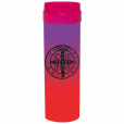 Coqueteleira São Bento Jateado Bicolor Roxo x Vermelho 480ml