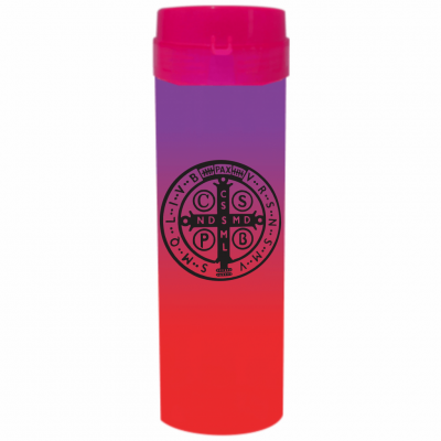 Coqueteleira São Bento Jateado Bicolor Roxo x Vermelho 480ml