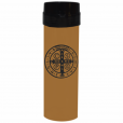Coqueteleira São Bento Jateado Fosco Dourado 480ml