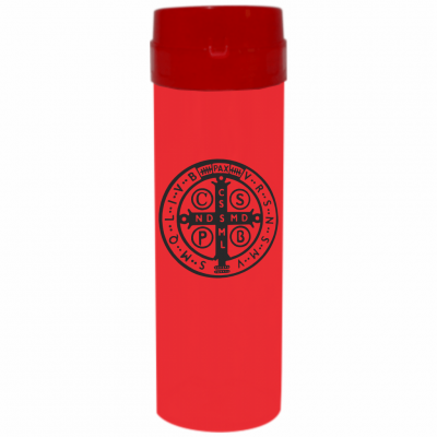 Coqueteleira São Bento Jateado Fosco Vermelho 480ml