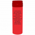 Coqueteleira São Bento Jateado Fosco Vermelho 480ml