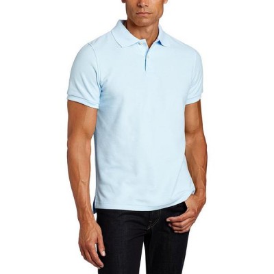 Camisa Polo Lisa Azul Claro