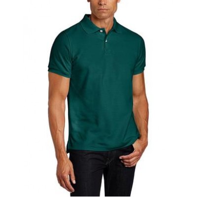 Camisa Polo Lisa Verde Escuro