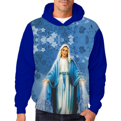 Moletom Nossa Senhora das Graças - Azul