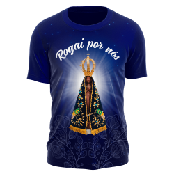 Camisa Nossa Senhora Aparecida - Rogai por nós