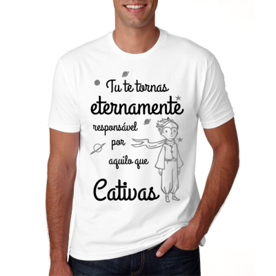 Camisa Pequeno Príncipe Tu te Tornas Branca