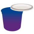 Pote Descartável 1 Litro Jateado Bicolor Azul Royal x Roxo Fluor Personalizado