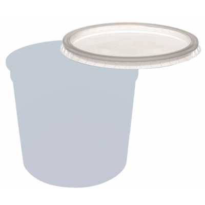 Pote Descartável 750 ml Jateado Fosco Branco Personalizado