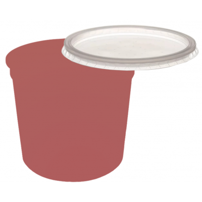 Pote Descartável 750 ml Jateado Fosco Rose Gold Personalizado
