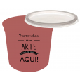 Pote Descartável 750 ml Jateado Fosco Rose Gold Personalizado