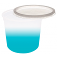 Pote Descartável 1 Litro Jateado Azul Tiffany Personalizado