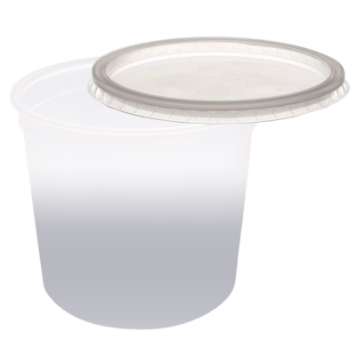 Pote Descartável 250 ml Jateado Prata Personalizado