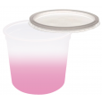 Pote Descartável 1 Litro Jateado Rosa Bebê Personalizado