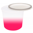 Pote Descartável 1 Litro Jateado Rosa Fluor Personalizado