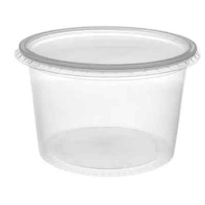 Pote Descartável 1 Litro Transparente Personalizado