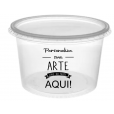 Pote Descartável 1 Litro Transparente Personalizado