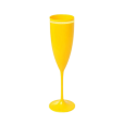 Taça de Champanhe Amarela com Borda 190 ml 