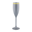 Taça de Champanhe Prata com Borda 190 ml
