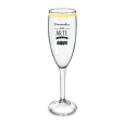 Taça de Champanhe Transparente com Borda 190 ml