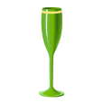 Taça de Champanhe Verde Neon com Borda 190 ml