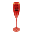 Taça de Champanhe Vermelha com Borda 190 ml