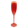 Taça de Champanhe Vermelha com Borda 190 ml