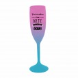 Taça de Champanhe Bicolor Rosa e Azul Tiffany 190 ml