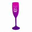 Taça de Champanhe Bicolor Rosa e Roxo 190 ml
