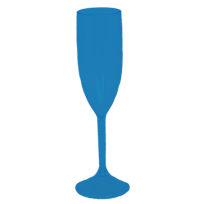 Taça de Champanhe Fosco Azul Bebê 190 ml