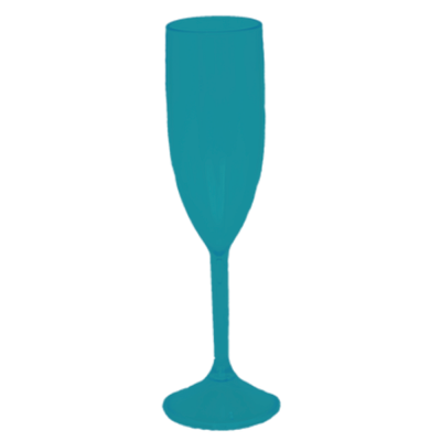 Taça de Champanhe Fosco Azul Tiffany 190 ml