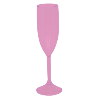 Taça de Champanhe Fosco Rosa Bebê 190 ml