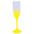 Taça de Champanhe Jateada Amarela 190 ml