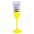 Taça de Champanhe Jateada Amarela 190 ml