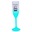 Taça de Champanhe Jateada Azul Tiffany 190 ml